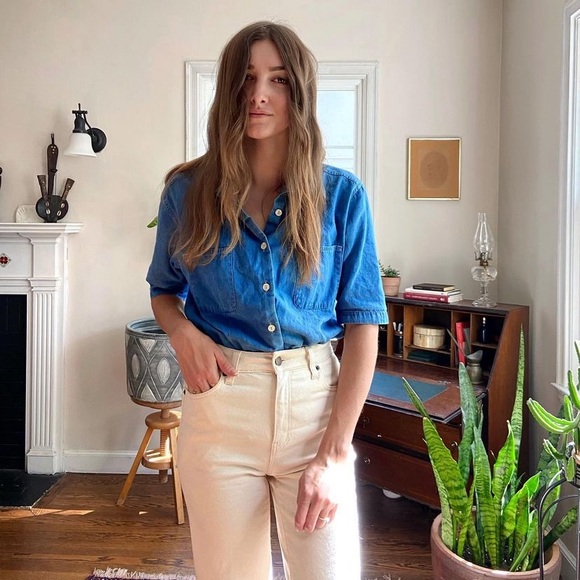 Oliver Logan | Aberdeen | High Rise Wide Leg Crop | Ecru | 24 - Picture 4 of 8